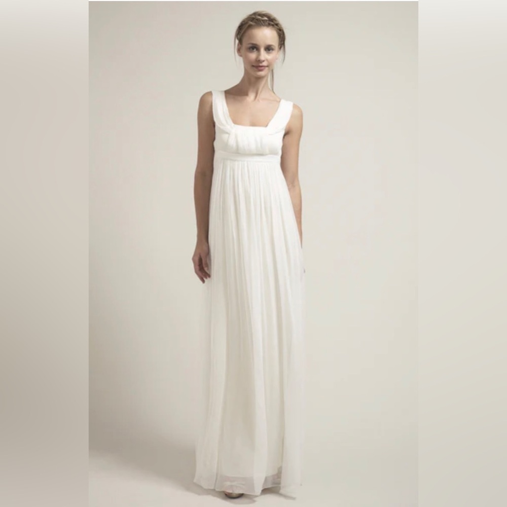 Saja HB6953 Silk Chiffon Wedding Dress Size 8